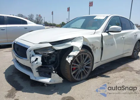 2017 Infiniti Q50 Red Sport 400 из США, поврежденный, VIN JN1FV7AP7HM851011